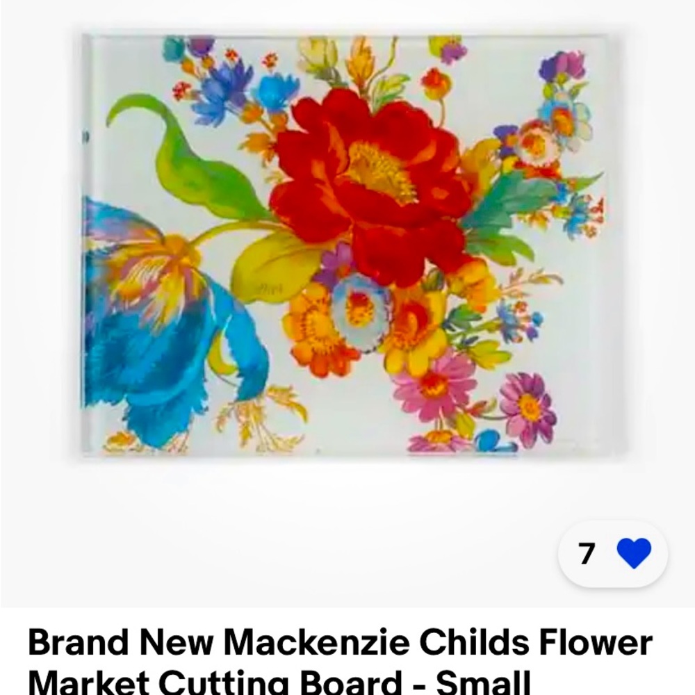 Mckenzie Childs cutting board